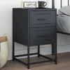 Vidaxl vidaXL Nočna omarica antracit 36x39x60,5 cm jeklo