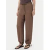 Marella Hlače iz tkanine Bronzo 2613131085 Rjava Relaxed Fit
