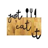 Wallity Dekorativni drveni zidni ukras Just Eat It