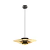Redo 01-3001 - LED luster na sajli FARGO LED/16,5W/230V prečnik 50 cm crna/zlatna