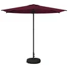 Vrtni Parasol s Podnožjem 270 x 270 cm Poliester Pravokutni