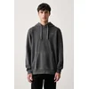 G-Star pulover moški bombažen Logo overdyed hooded