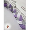 Bubamara037 Pletenica za krevetac, Šestostruka, 120cm, Ljubičasto-siva