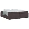 Vidaxl Konstrukcija postelje Temno rjava 200 x 200 cm blago