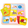 Bigjigs Toys Drevené vkladacie puzzle 9 zvieratiek