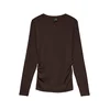 VERO MODA Majica VMAva Sarah temno rjava