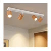 Brilagi - Spot svetiljka MODERN WOOD 4xGU10/8W/230V drvo/bela