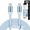 shumee USB C - USB C kabel 100 W 1 m silikonsko modra Kruger&Matz Basic