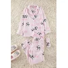 Trendyol Light Pink Panda Patterned Sleep Band Polar Winter Knitted Pajama Set