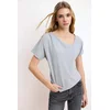 Trendyol Milla Ženska majica TWOSS26TS00059, Siva