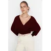 Trendyol Milla Ženski duks Twoaw21Kz1277, Bordo