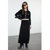 Trendyol Modest Ženska haljina Tctaw25Eb00042, Crna