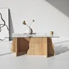 HANAH HOME Sto za dnevnu sobu Canyon Sapphire Oak Transparent