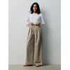 Sinsay - Elegantne wide leg pantalone sa faltama - BEŽ