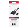 VIVANCO HDMI Razdelilnik 1 od 2, 0,5 m 47144 HDMI Signal Razdelilnik 1-2 Za za povezavo radijske sprejemnike