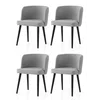 Hanah Home Set stolica Soft-4112 V4, 63x56x156.5 cm, 4 komada, Svetlosive