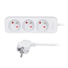 Solight podaljšek 3 m, 3 vtičnice, 16A/3680W, PVC, bela