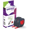 WECARE ARMOR trak 2 kosa združljiv z DYMO S0721630, črno/rdeč, 12 mm * 4 m K80058W4