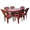SANJA IPPI Baštenski set Valentina, Sto + 6 stolica, Bordo
