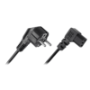 Cabletech Kabel napajalni 220V Euro kotni 3m 90°/90°, za računalnik