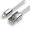 EverActive USB kabel 1m, bela, silikonski, hitro polnjenje 2.4A
