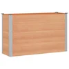 vidaXL Vrtna visoka greda Rjava 150 x 50 x 91 cm alu.