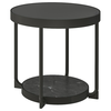 FRÖTORP Pomoćni stočić, boja antracita im. mermera/crna staklo, 48 cm