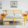 Noćni ormarići 2 kom boja senfa 36 x 39 x 60,5 cm čelični