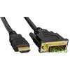 Akyga Video kabel adapter Akyga AK-AV-11 HDMI na DVI-D, 1.8 m, črn