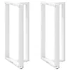 Noge za barski stol T-oblika 2 kom Bijele 60x35x(110-111) cm Čelik