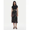Desigual Vsakodnevna obleka Paisley 25SWVK32 Črna Regular Fit