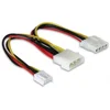 DELOCK adapter DC Molex M - Molex Ž + 4pin 82111