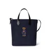 Polo Ralph Lauren Nakupovalna torba mornarska/karamel/čokolada/rdeča