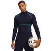Moška majica Under Armour CG Elite Comp Mock Midnight Navy/Geode Green/Reflective L