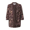 PIECES Blazer PCBosella kremna / čokolada / črna