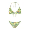 Shiwi Bikini svetlo modra/svetlo zelena/korala/črna
