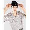 Blue Tomato Boxy Striped Linen Shirt blue striped