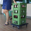 Transportni vozički 5 kosov črni 58x38x12 cm polipropilen