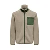 Only & Sons Jopa iz flisa ONSDALLAS temno bež / temno zelena