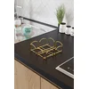 Aberto Design Držač salveta Kare Peçetelik, Metalni, 7 x 20 x 20 cm, Zlatne boje