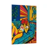 Canvas Slika na platnu Popodnevno zavođenje 50x75cm, Sa ramom, Beli