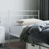Vidaxl Kovinsko vzglavje belo 75 cm