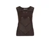 WE Fashion Top z naramnicami  temno rjava