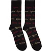 Queen Nogavice Logo Repeat Colour Black 39-45