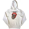 The Rolling Stones Leopard Tongue White XL Kapuco