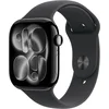 Apple Watch Series 11 [GPS 46mm] Smartwatch with Jet Black Aluminum Case with Black Sport Band - M/L. Sleep Score, Fitness Tracker, Health Monitoring, Always-On Display, Water Resistant