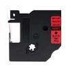 Kompatibilen trak za Dymo D1 40917/LabelManager/LabelPoint/LabelWriter/Rhino/MobileLabeler 9mm (3/8) x 7m - črn izpis/rdeč trak