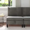 Sofa s pohranom Tamnosiva Baršun