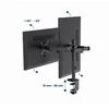 MA-D2-03 Gembird Podesivi dupli stoni drzac za monitor, tilt, 17-32 max.2x9kg