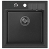 Quadron Ugradna sudopera PETER 110 GraniteQ, 1 kada, black dotted/steel, HCQP5052CZK
